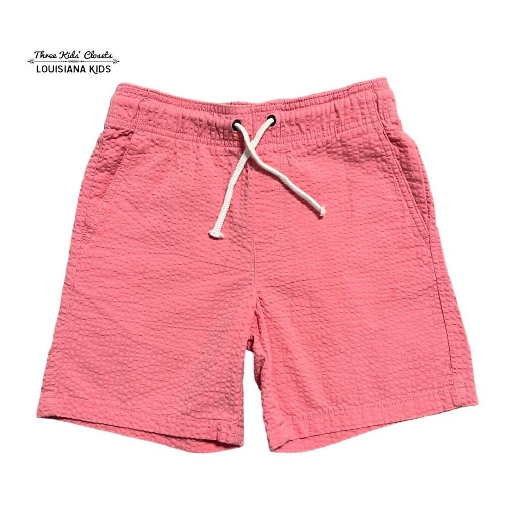 Crown & Ivy Kids S Pink Textured Drawstring Shorts